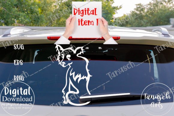 Chinese Crested Wagging Tail Car SVG: Graphics for Crafts