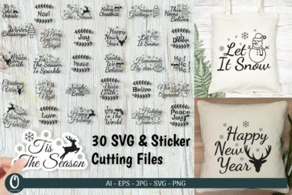 Christmas SVG 30Cutting Files for Crafts and Graphics
