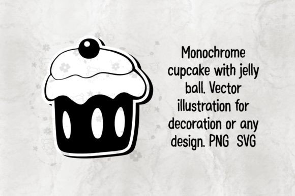 Cupcake Jelly Ball PNG SVG: Graphics for Crafts & Content