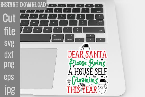 Dear Santa Please Bring a House Self Cleaning Graphics and Crafts