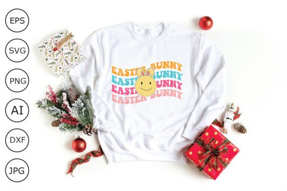 Easter Bunny Retro Design, Easter SVG