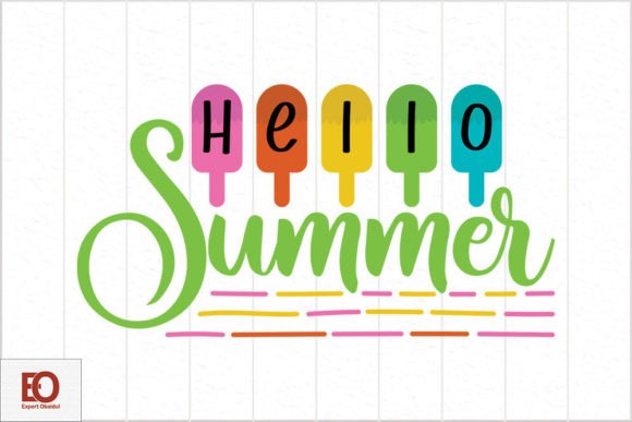 Hello Summer - Retro Summer Svg Design