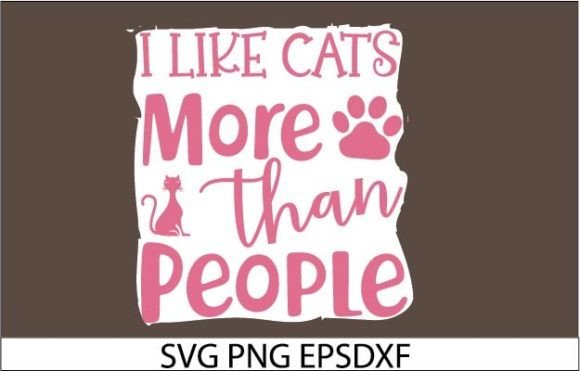I Like Cats More Than People STICKER DE