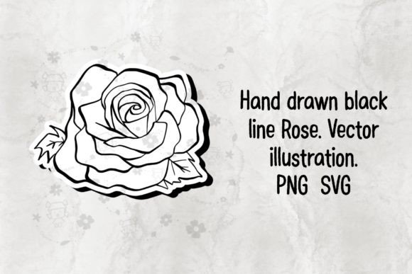 Rose SVG PNG for Graphics and Crafts