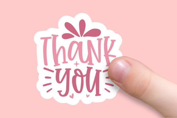 Thank You Srticker: Graphics for Crafts