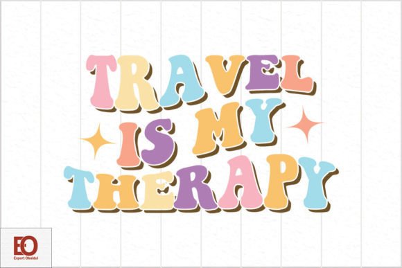 Travel is My Therapy - Retro Summer Svg